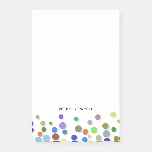 Polka Dots Packs Patroon Meerdere kleuren Abstract Post-it® Notes (Voorkant)