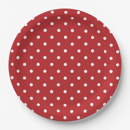 Polka Dots Papieren Bordje (Voorkant)