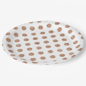 Polka Dots Papieren Bordje (Gekanteld)