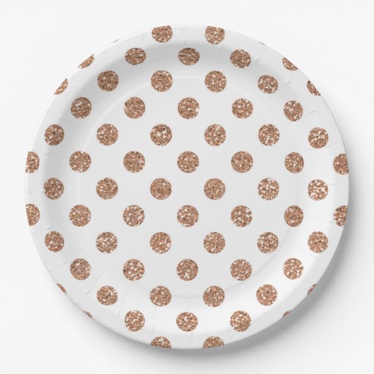 Polka Dots Papieren Bordje (Voorkant)