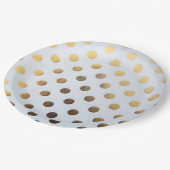 Polka Dots Papieren Bordje (Gekanteld)