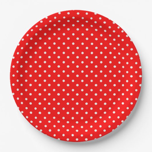 Polka Dots Papieren Bordje (Voorkant)
