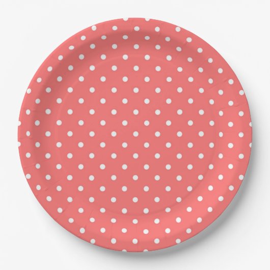 Polka Dots Papieren Bordje (Voorkant)