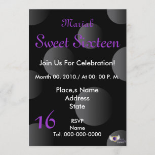 Polka Dots Paradise Sweet Sixteen - Aanpassen Save The Date