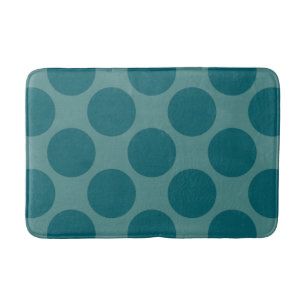 Polka Dots Patroon elke kleur op Blauwgroen Badmat