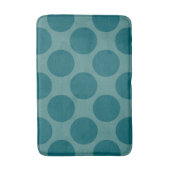 Polka Dots Patroon elke kleur op Blauwgroen Badmat (Voorkant Verticaal)