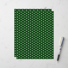 Polka Dots Patroon Feestelijk Groen Scrapbook Papi
