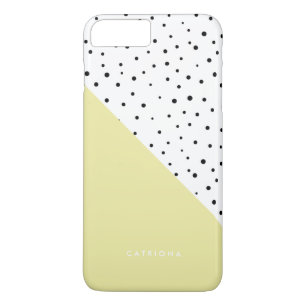Polka Dots Patroon Geel Abtract Gepersonaliseerd iPhone 8/7 Plus Hoesje