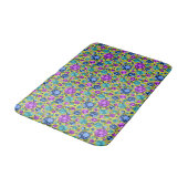 Polka Dots Patroon in Roze Blauw Blauwgroen - Bath Badmat (Gekanteld)