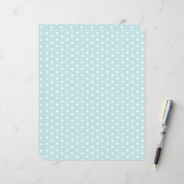 Polka Dots Patroon Pastel Blauw Scrapbook Papier