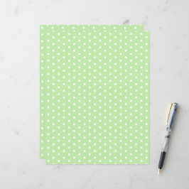 Polka Dots Patroon Pastel Groen Scrapbook Papier