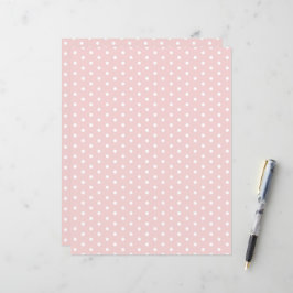 Polka Dots Patroon Pastel Roze Scrapbook Papier