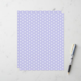 Polka Dots Patroon Pastel Violet Scrapbook Papier