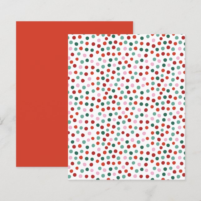 Polka Dots Patroon Scrapbook Papier (Voorkant / Achterkant)