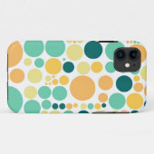 Polka Dots Pattern | Aqua Yellow Oranje Case-Mate iPhone Case (Achterkant (horizontaal))