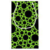 Polka Dots Pattern Black + je ruggengraat. en idee Klein Cadeauzakje (Achterkant)