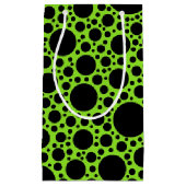 Polka Dots Pattern Black + je ruggengraat. en idee Klein Cadeauzakje (Voorkant)