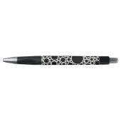 Polka Dots Pattern Black + je ruggengraat. en idee Pen (Voorkant)
