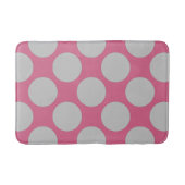 Polka Dots Pattern elke kleur op Roze Badmat (Voorkant)