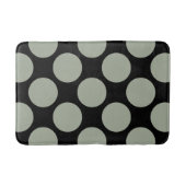  Polka Dots Pattern elke kleur op zwart Badmat (Voorkant)
