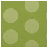 Polka Dots Pattern green + jouw ideeën Stof (Close Up)