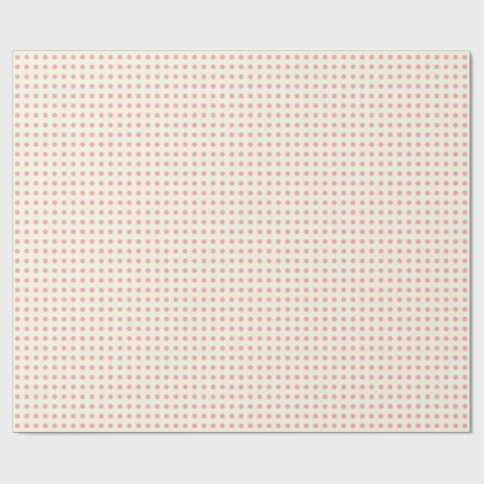  Polka Dots Pattern in Pink and Cream Cadeaupapier (Vlak)