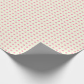  Polka Dots Pattern in Pink and Cream Cadeaupapier (Hoek)