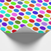 Polka Dots Pattern kleurde + je rug. en idee Cadeaupapier (Hoek)