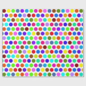 Polka Dots Pattern kleurde + je rug. en idee Cadeaupapier (Vlak)