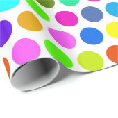 Polka Dots Pattern kleurde + je rug. en idee Cadeaupapier (Rol Hoek)