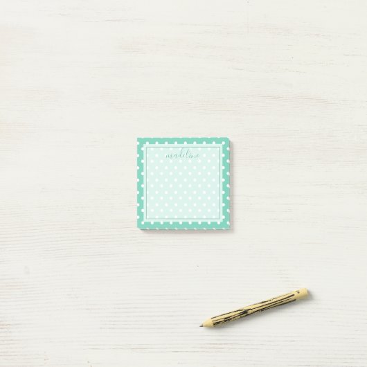 Polka Dots Pattern | Opmerking van Post-it® Notes (Op bureau)