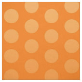 Polka Dots Pattern oranje + jouw ideeën Stof (Swatch)