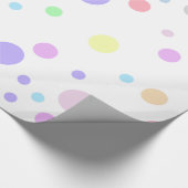 Polka Dots Pattern Pastel Polka Dots Cadeaupapier (Hoek)