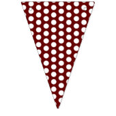  Polka Dots Pattern - white 1 Vlaggetjes (Tweede vlag)