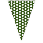  Polka Dots Pattern - white 1 Vlaggetjes (Eerste vlag)