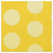 Polka Dots Pattern yellow + jouw ideeën Stof (Close Up)