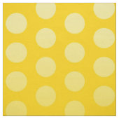 Polka Dots Pattern yellow + jouw ideeën Stof (Swatch)