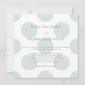 Polka Dots Periwinkle ・ Weddenschap Kaart (Achterkant)