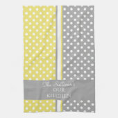 Polka Dots Personalized Kitchen Towels Theedoek (Verticaal)