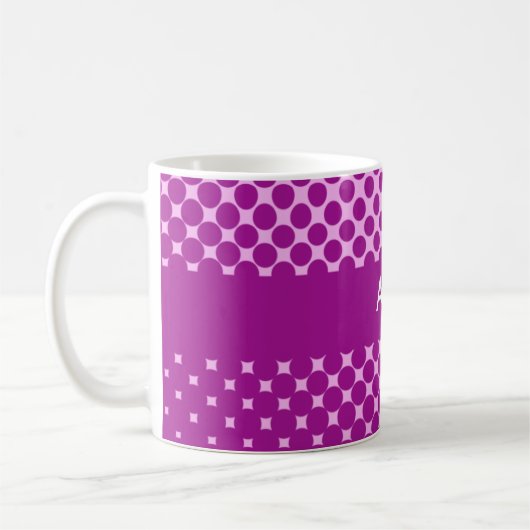 Polka Dots Personalized Name Mok (Links)