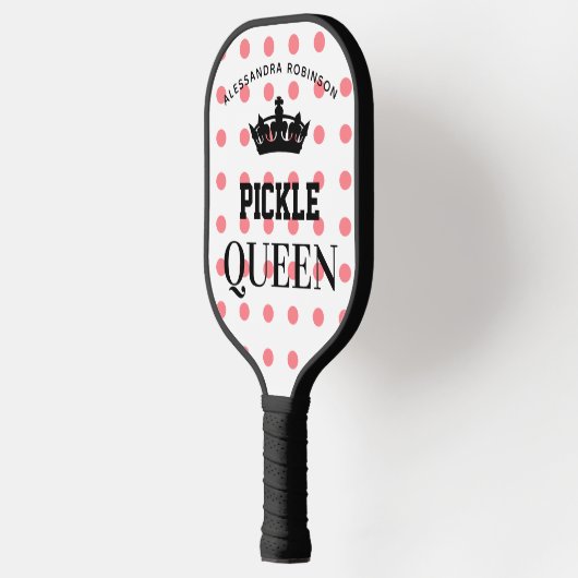 Polka dots Pickle Queen Pickleball Paddle (Links)
