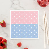 Polka Dots Pink en Blue Servet (Insitu)