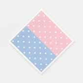 Polka Dots Pink en Blue Servet (Hoek)