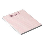 Polka Dots Pink en White Notitieblok (Schuin)