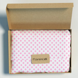 Polka Dots Pink Pastel White Small Delicate Cadeaupapier