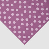Polka dots plum en lila tissuepapier (Detail)
