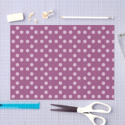 Polka dots plum en lila tissuepapier (Craft)