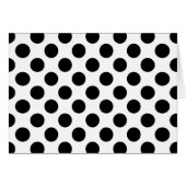 Polka Dots, Polka Dot Pattern, Black and White (Voorkant Horizontaal)