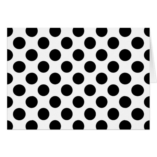 Polka Dots, Polka Dot Pattern, Black and White (Voorkant Horizontaal)