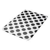 Polka Dots, Polka Dot Pattern, Black and White Badmat (Gekanteld)